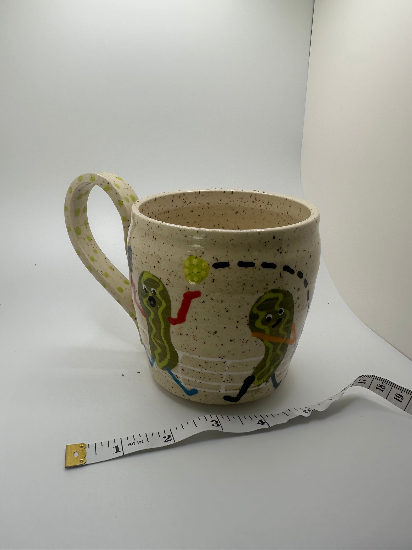 Pickles - playing pickleball mug 2