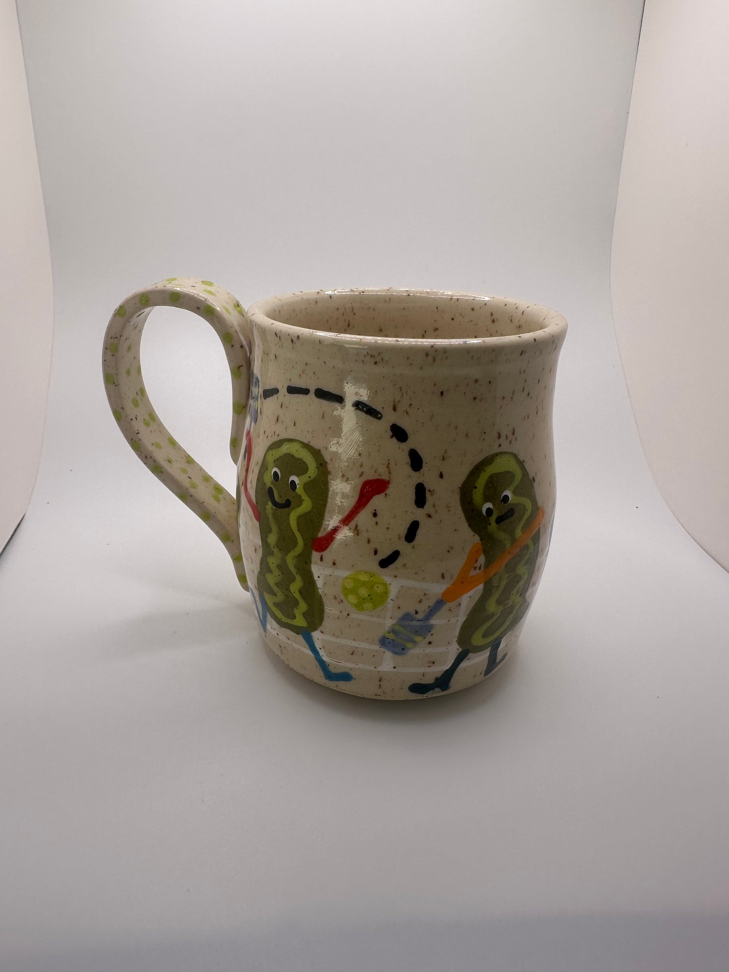 Pickles- playing pickleball mug 1