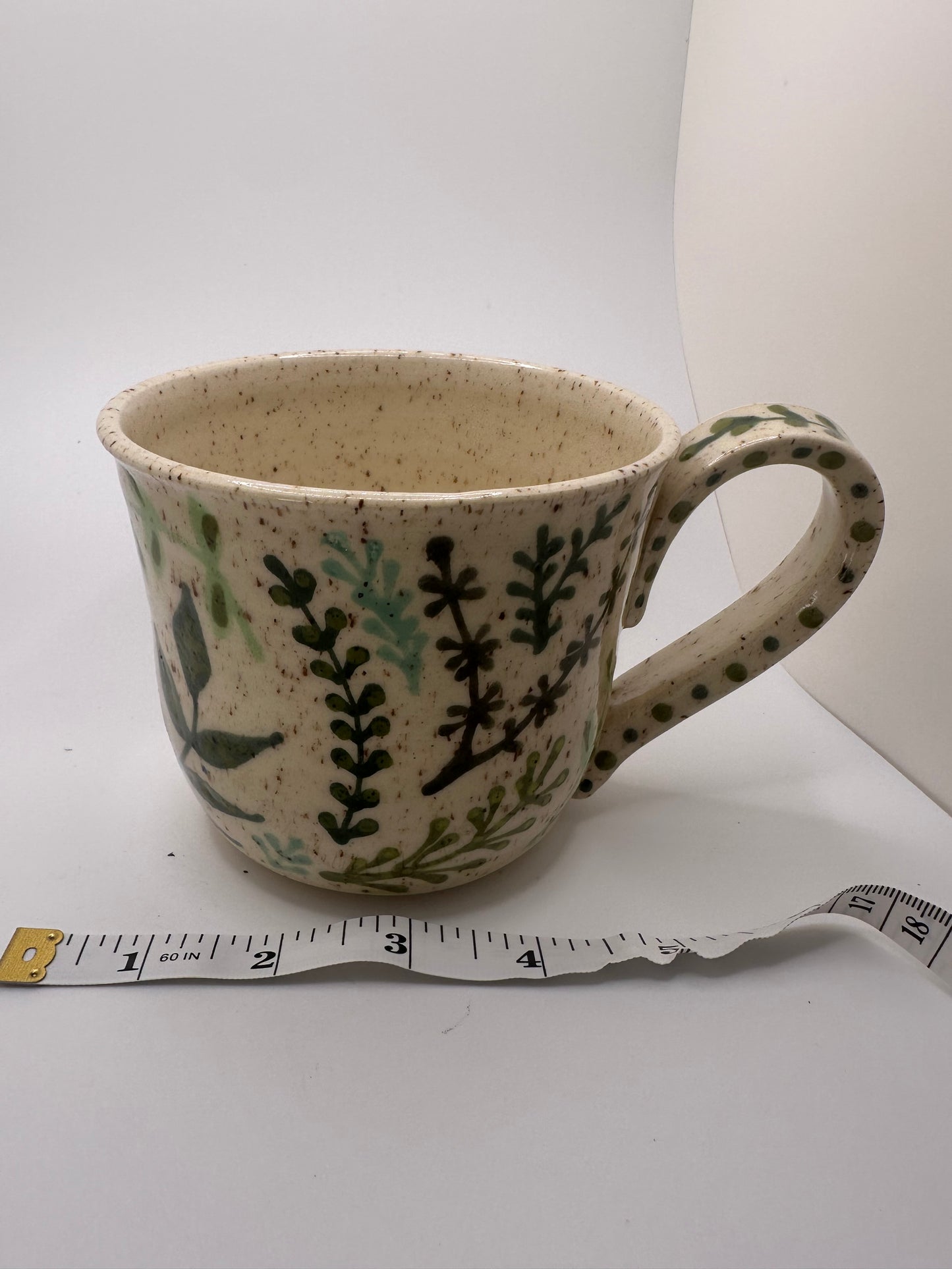 Little house with leaves mug
