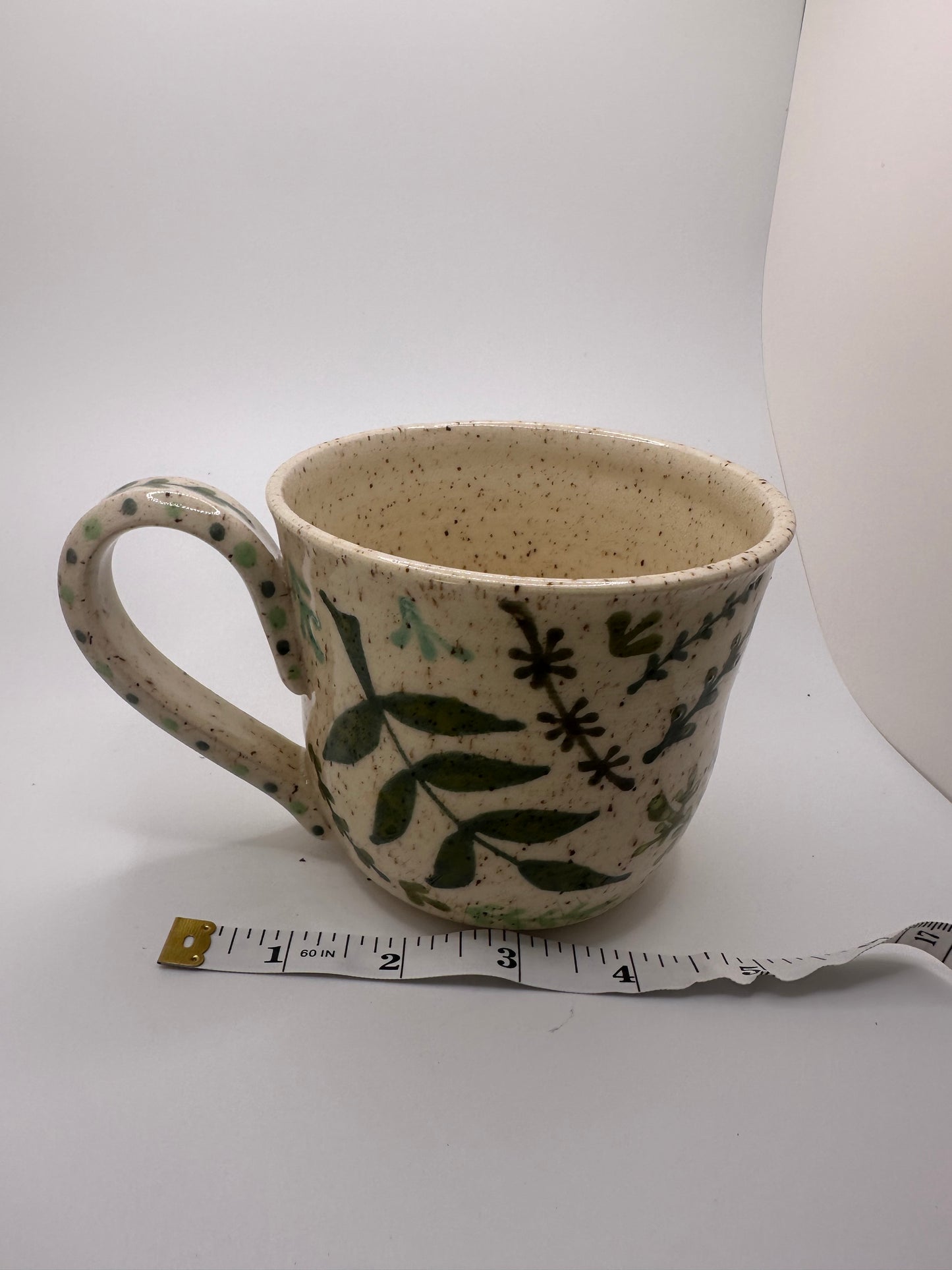 Little house with leaves mug