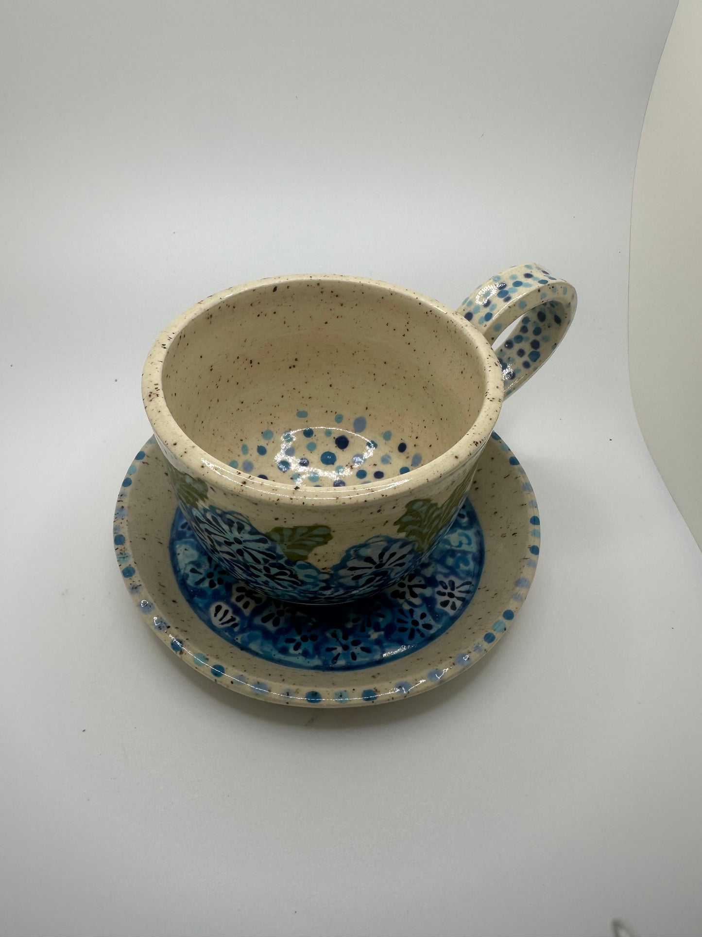 Hydrangea Teacup and Saucer