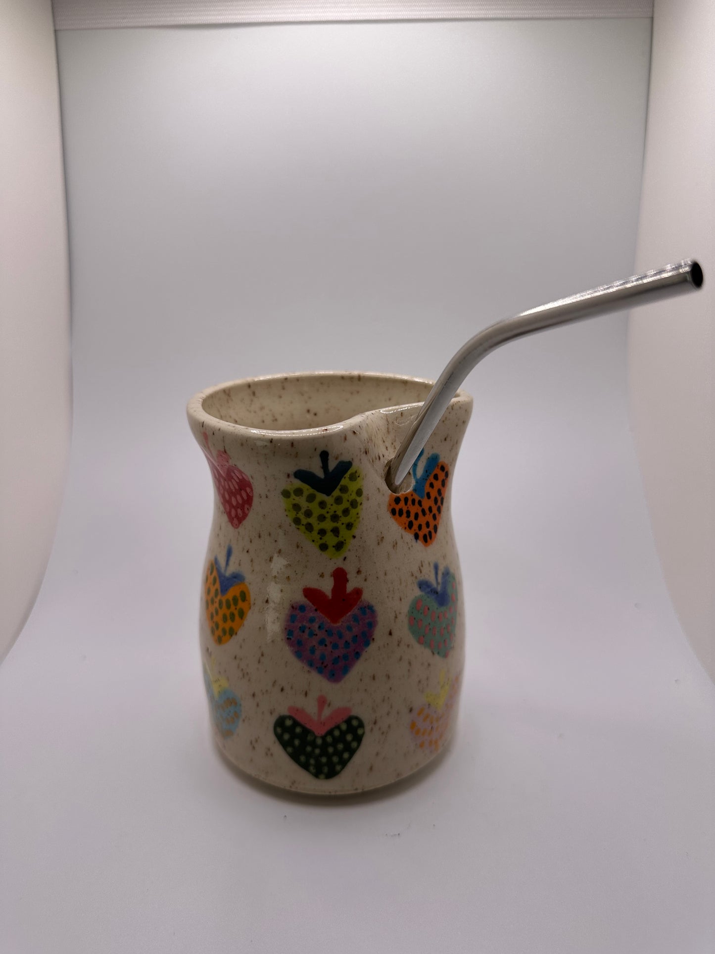 Rainbow Strawberry Straw Cup