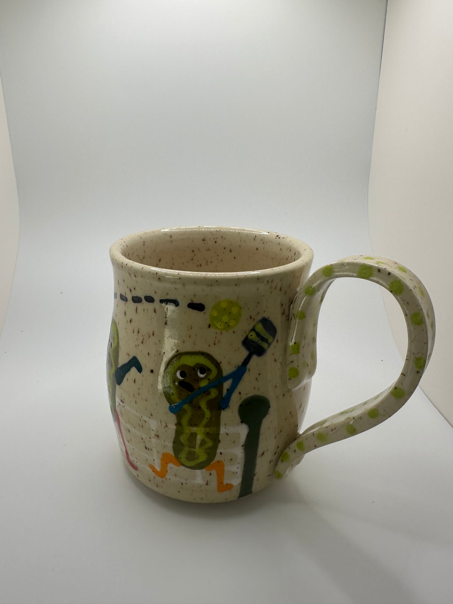 Pickles- playing pickleball mug 1