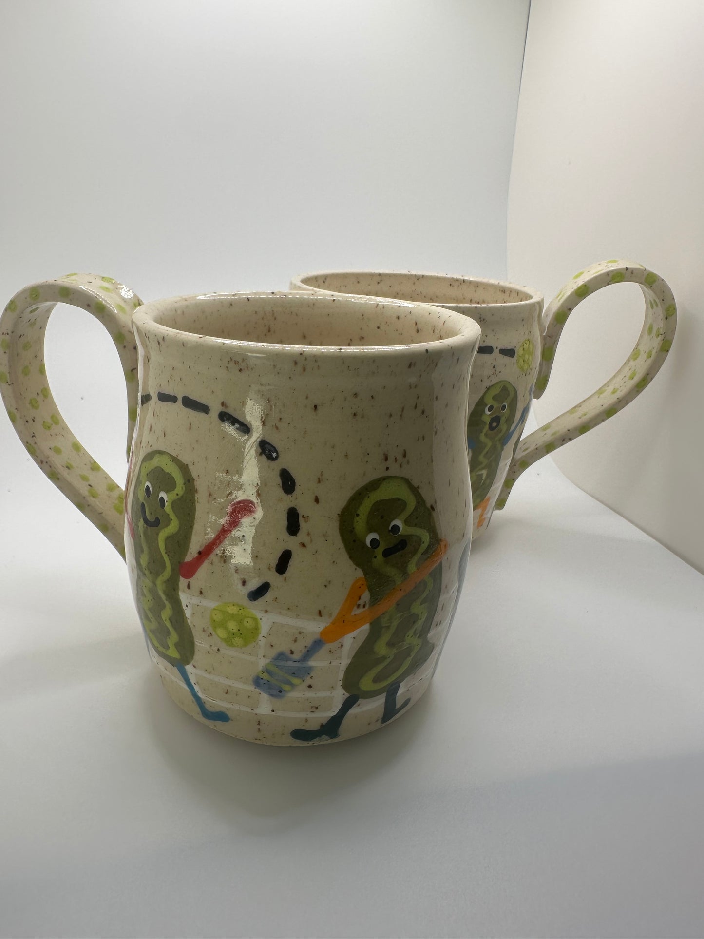 Pickles- playing pickleball mug 1