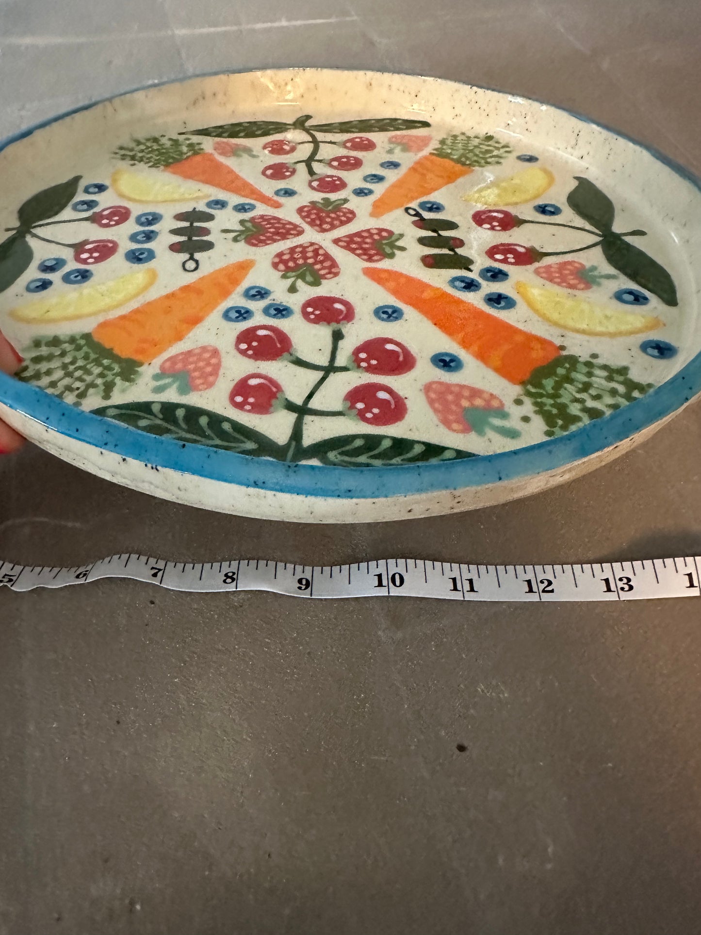 Large Round Fruit Plate