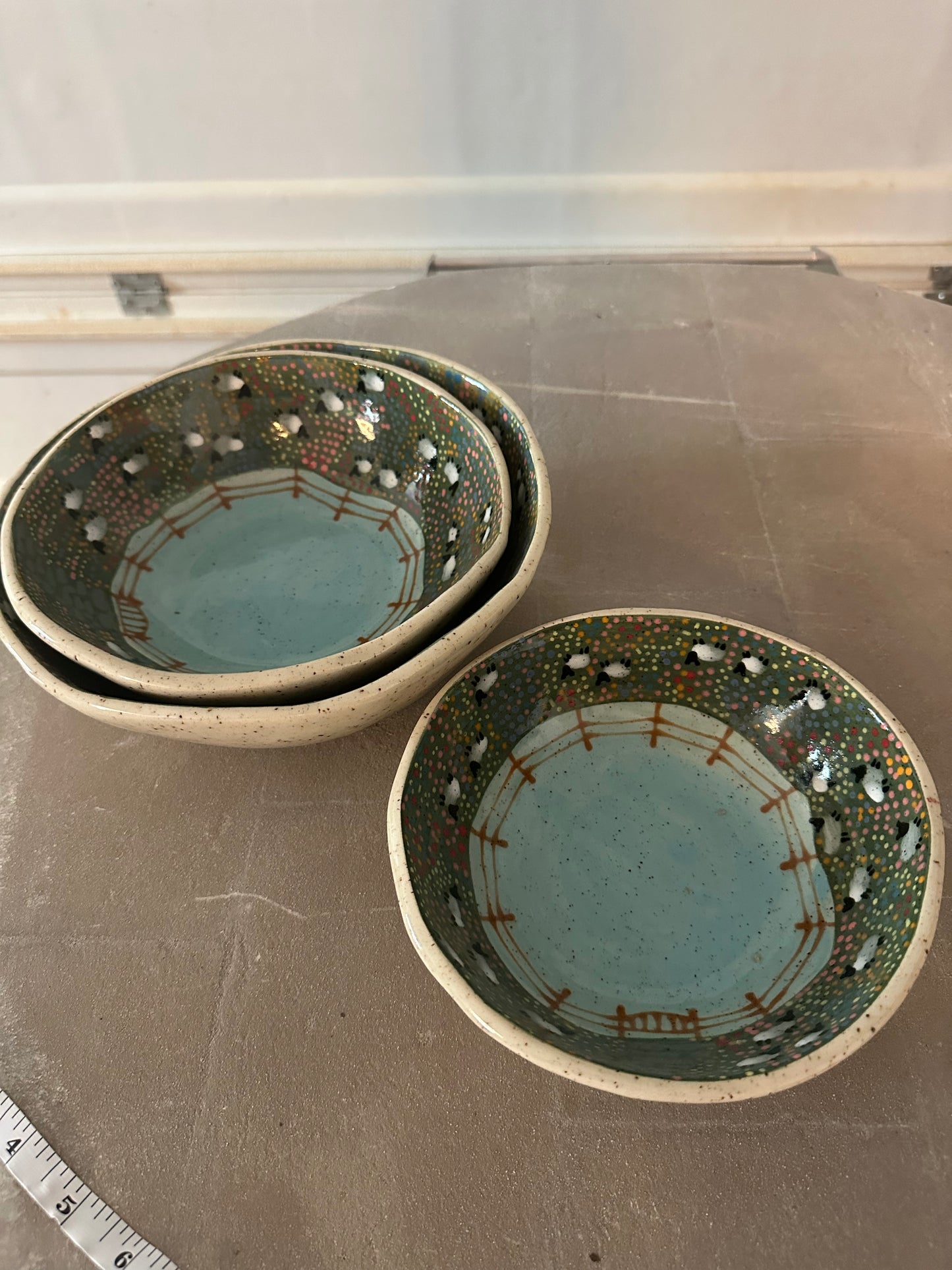 3 Sheep Nesting Bowls