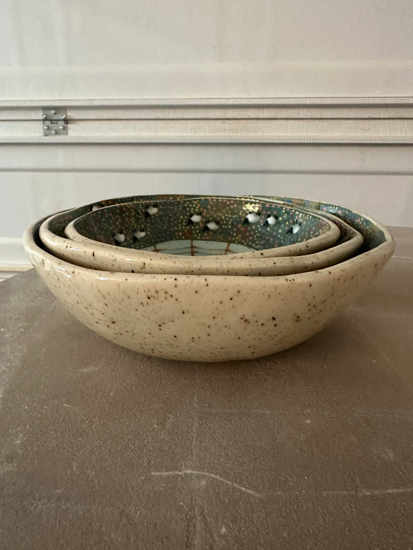 3 Sheep Nesting Bowls