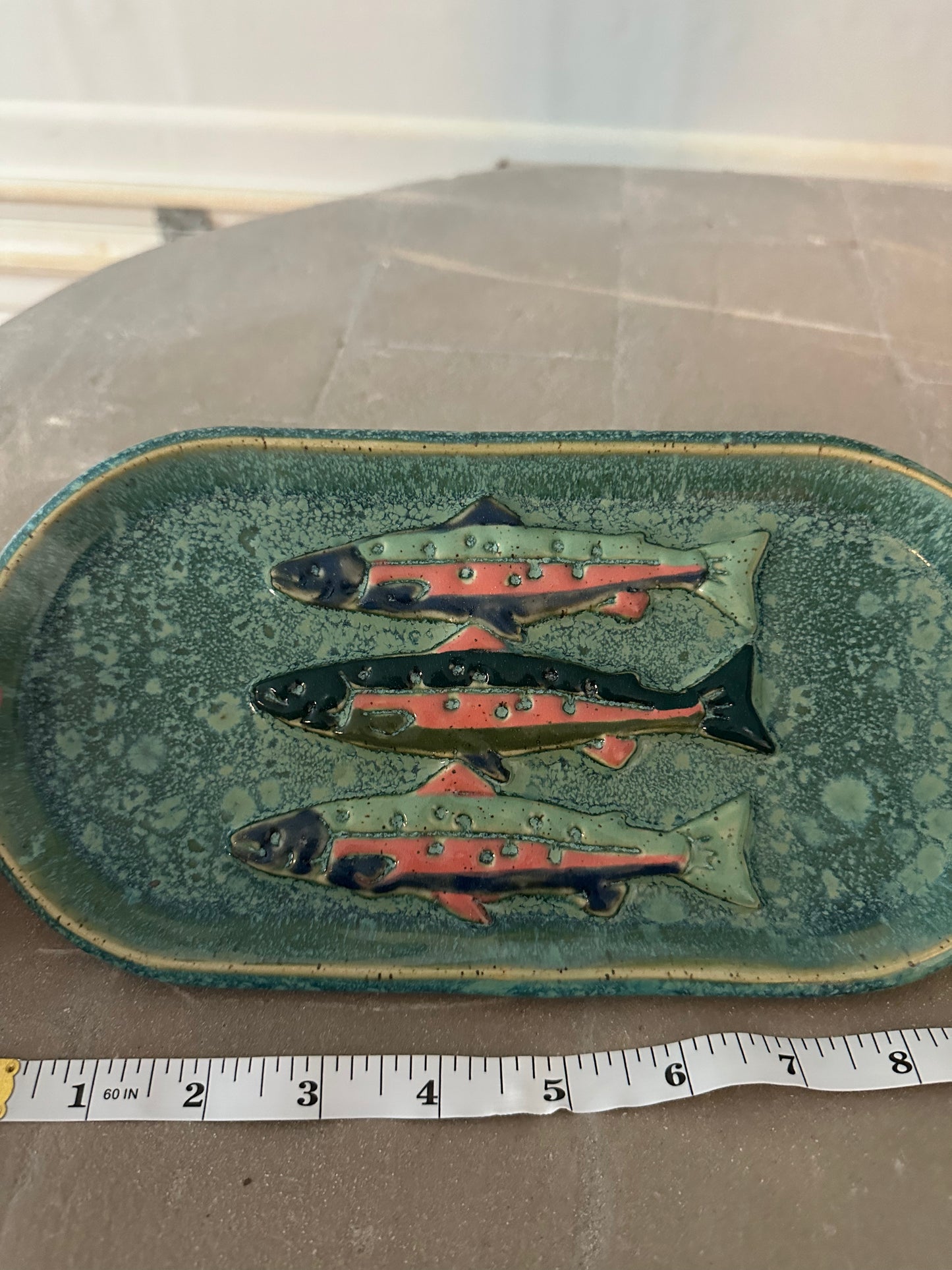 Three Fish in a Line Platter