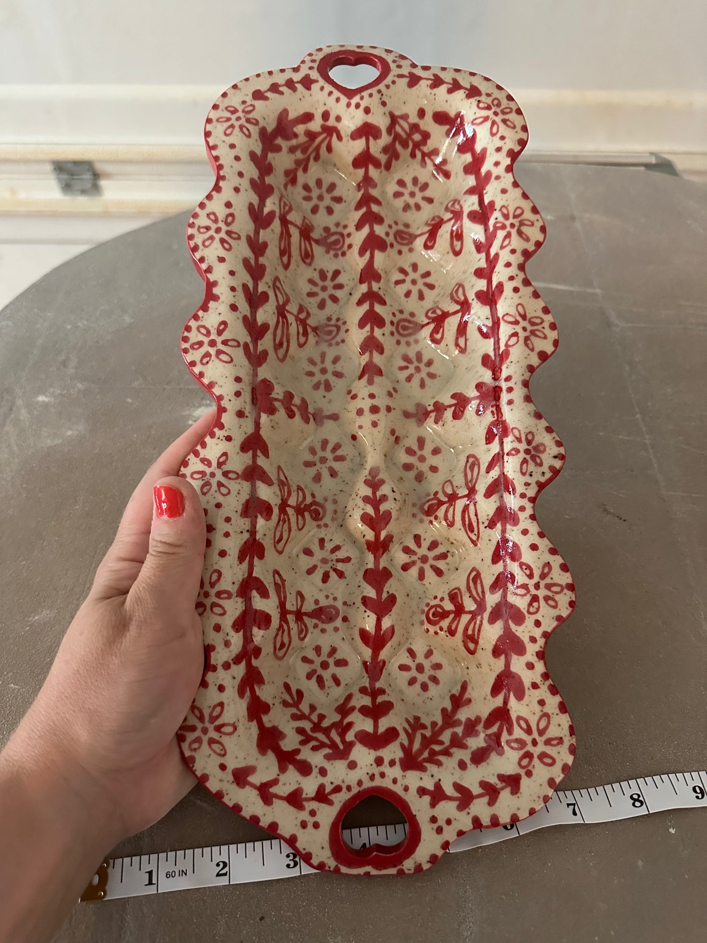 Red Egg Tray