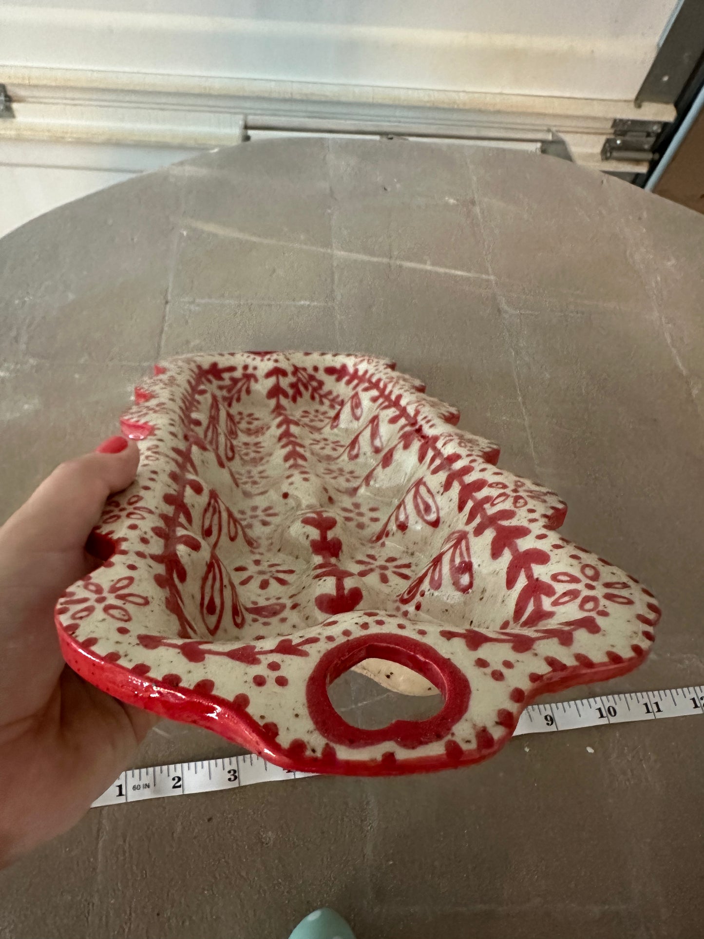 Red Egg Tray