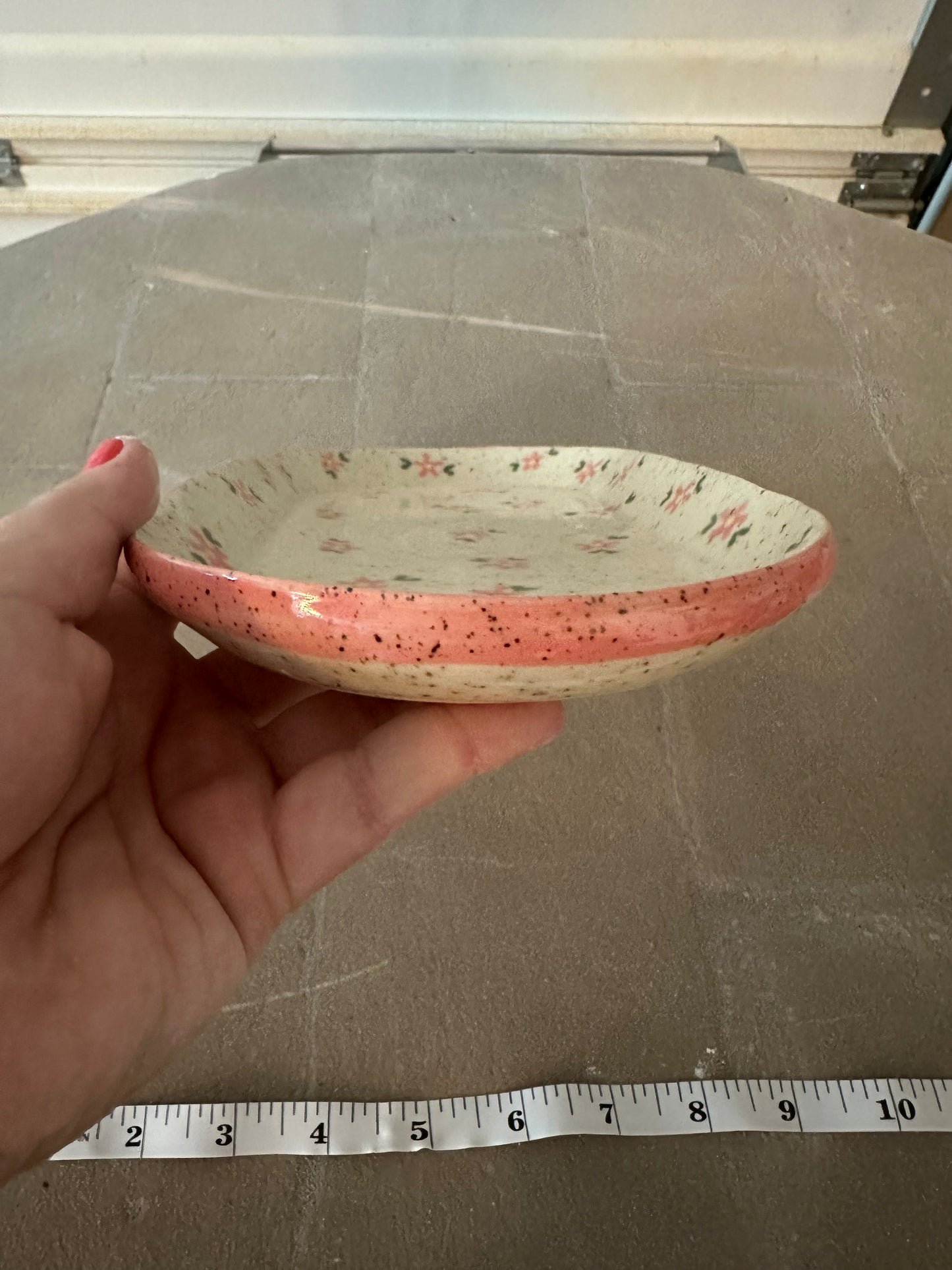 Pink Delicate Flower Tray