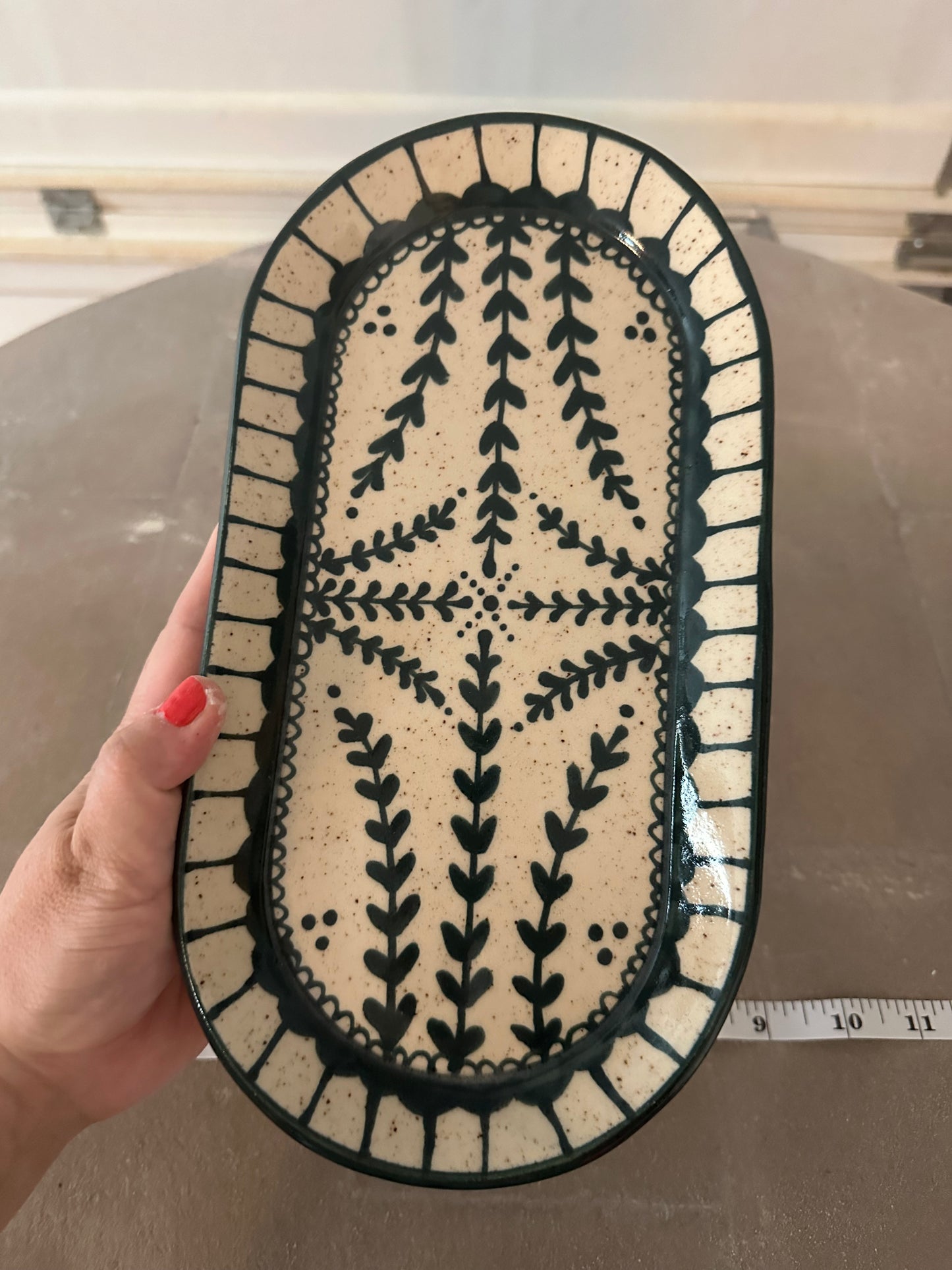 Teal Design Tray