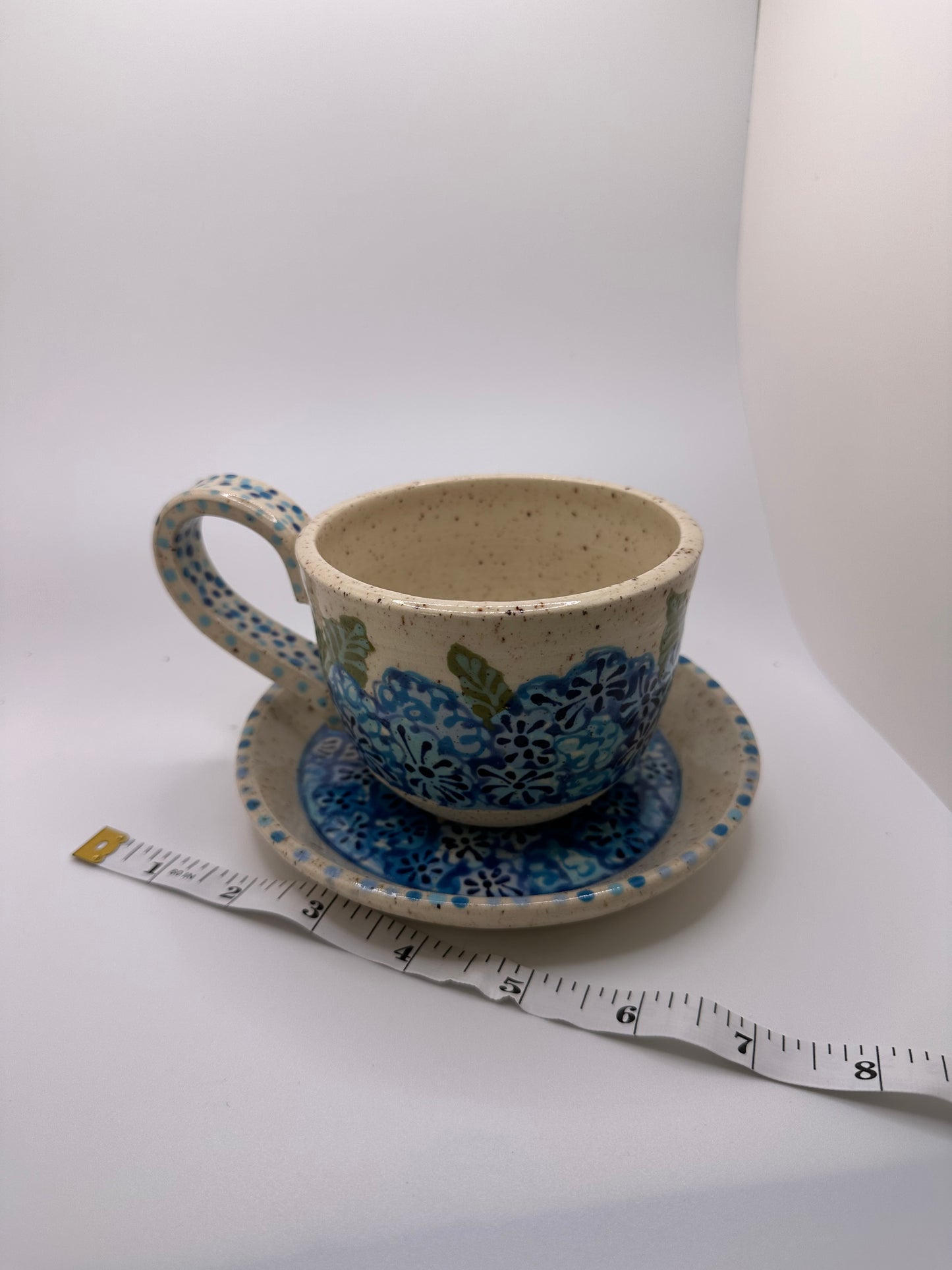 Hydrangea Teacup and Saucer