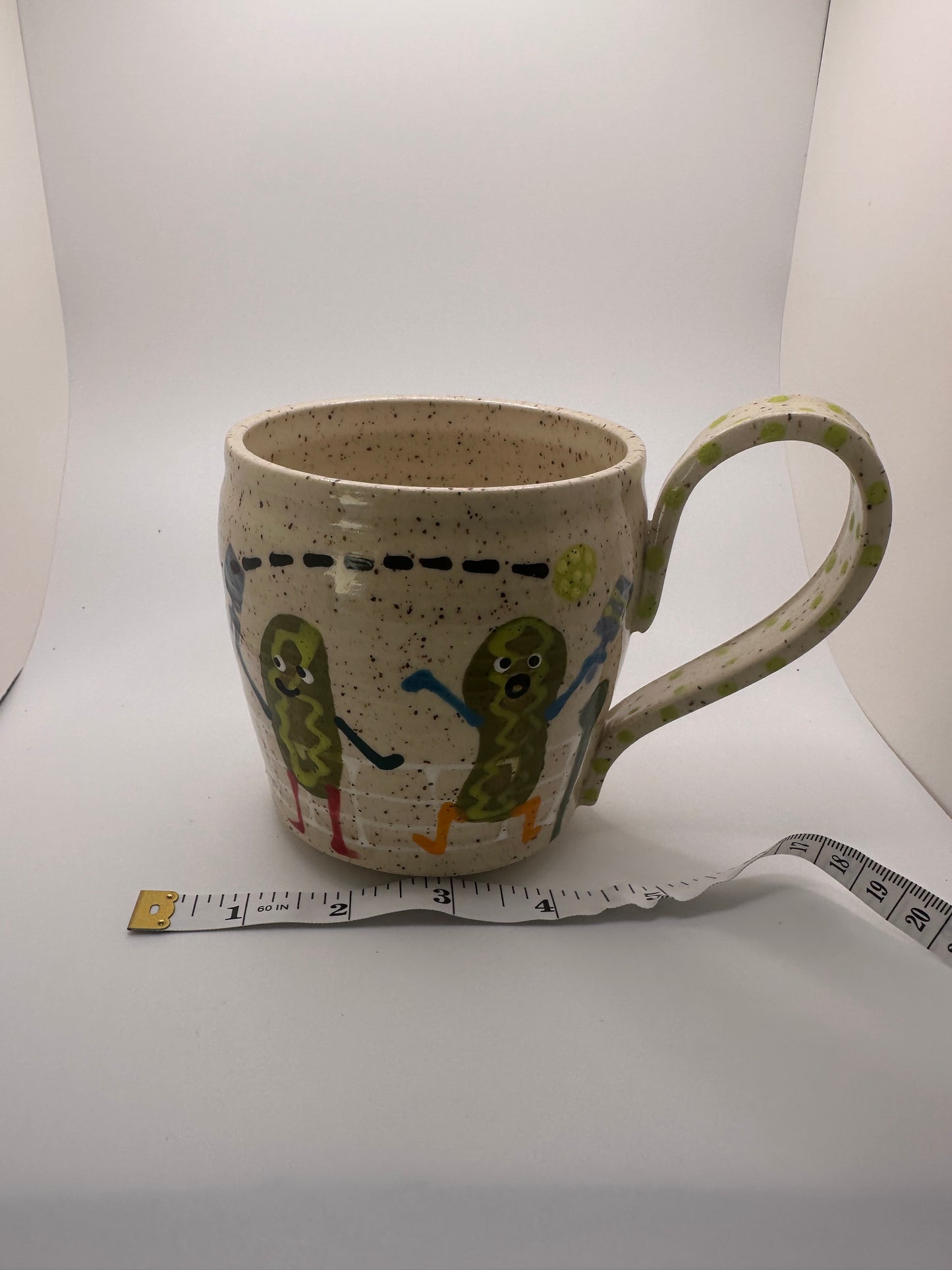 Pickles - playing pickleball mug 2