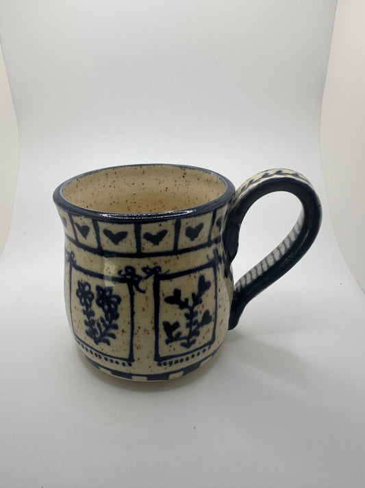 Flower Bouquet hand drawn mug