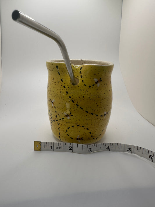 Honey Bee Straw Cup