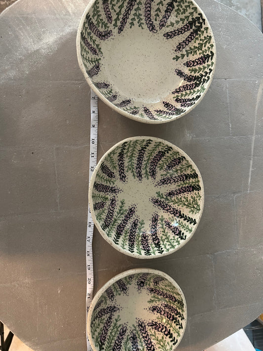 3 Lavender Nesting Bowls