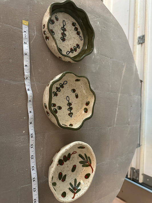 Olives Bowl - Painted Inside Rim
