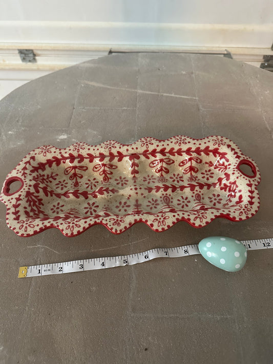 Red Egg Tray