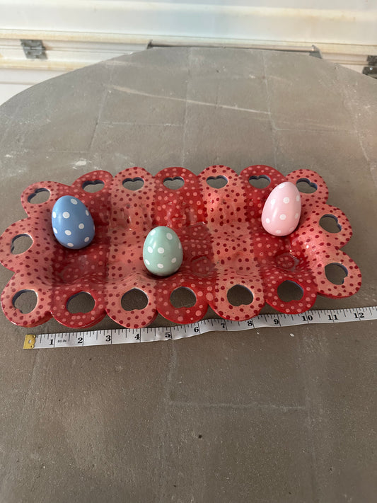 Red/Purple and Pink Egg Tray
