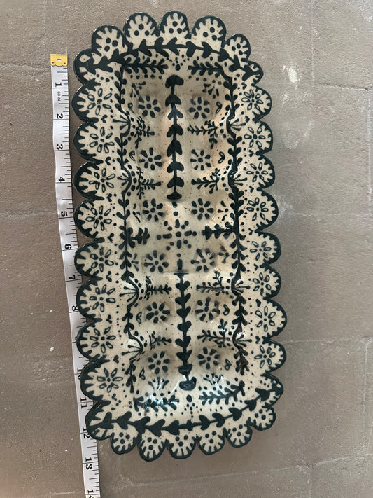 Teal Egg Tray