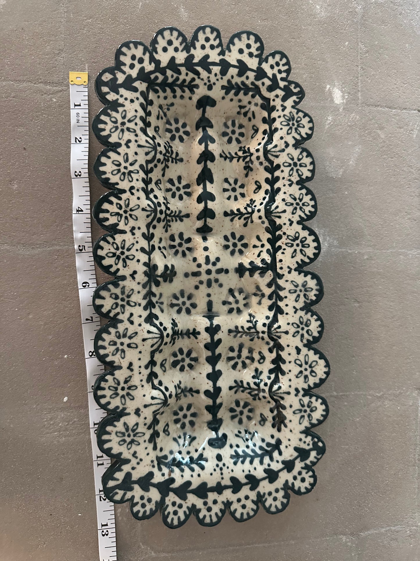 Teal Egg Tray