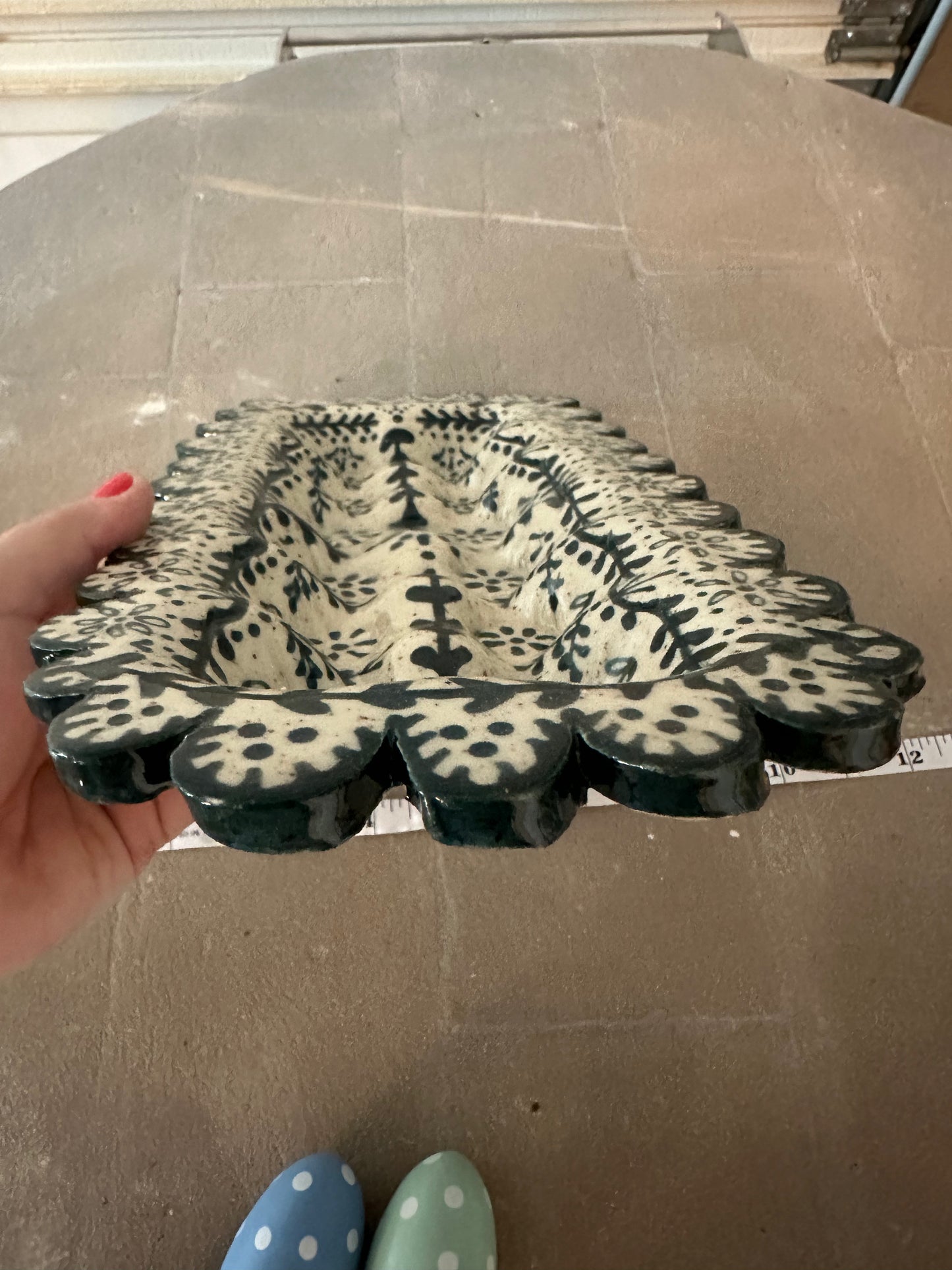 Teal Egg Tray