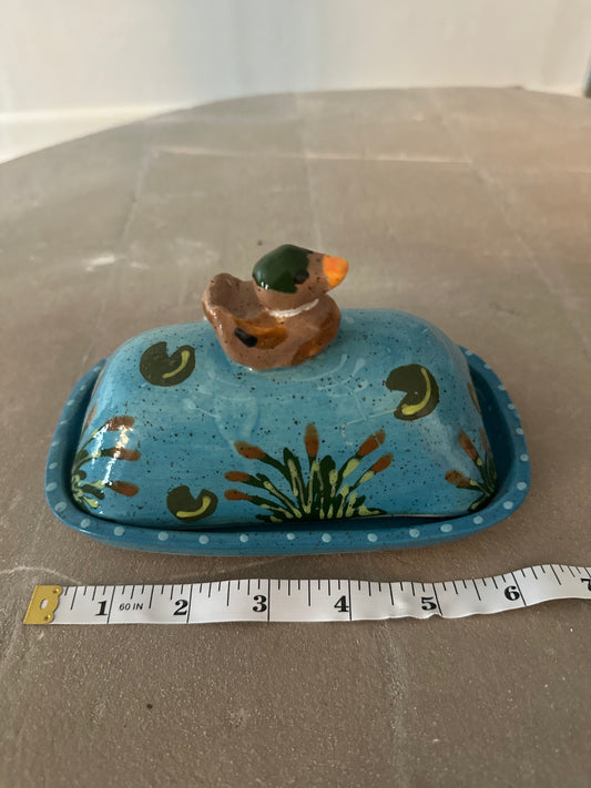Mallard Duck Butter Dish
