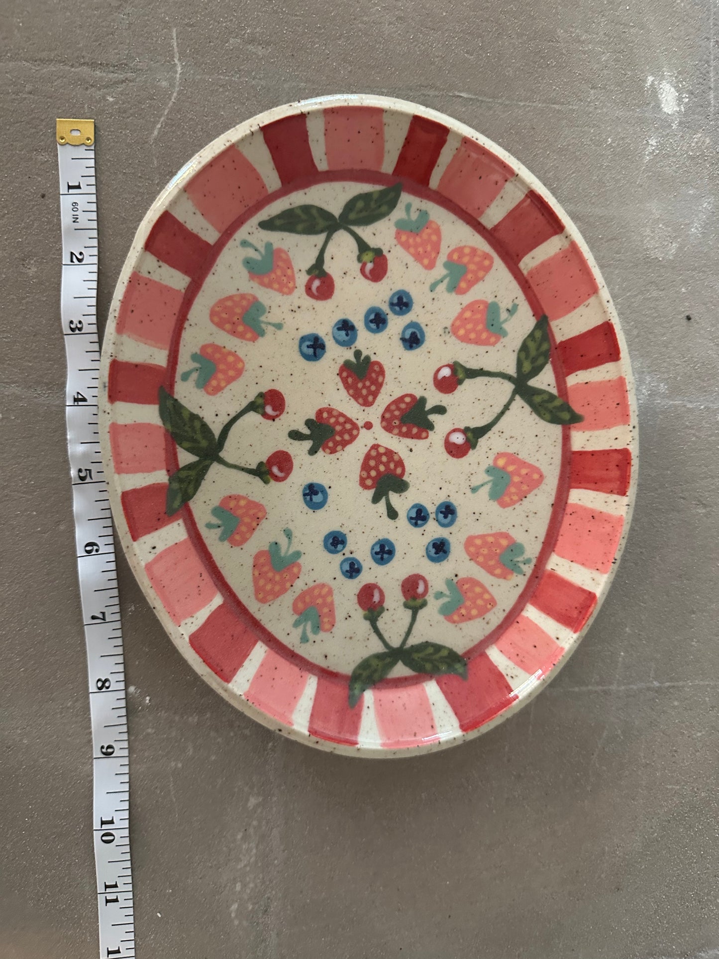 Pink and Red Fruit Platter (Oval)