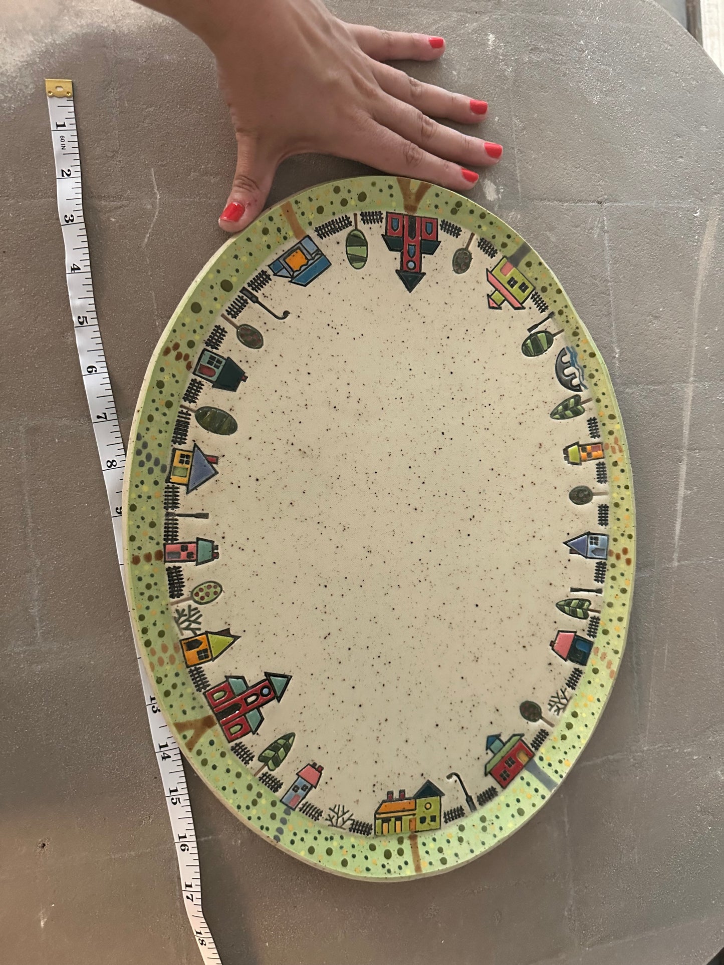 Little Town Large Platter